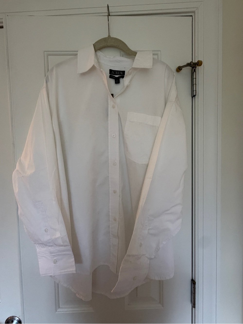 J. Crew White Women's Button-Up Shirt